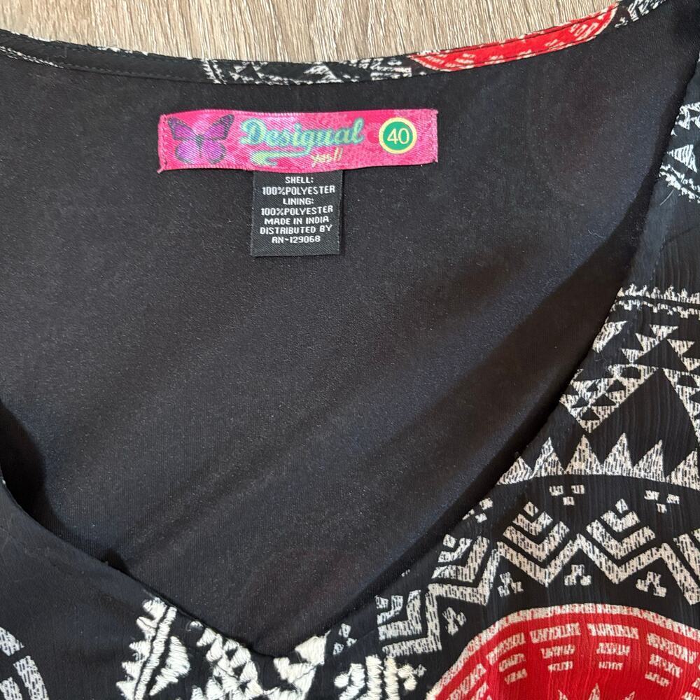 Desigual Boho Mandala Print Dress ✨ Size 40 - Picture 6 of 12